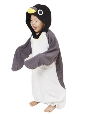 Grey Penguin Kid Onesie